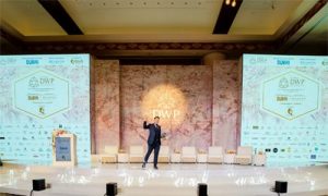 Master of Ceremonies Rob Ferre at DWP Dubai 2019